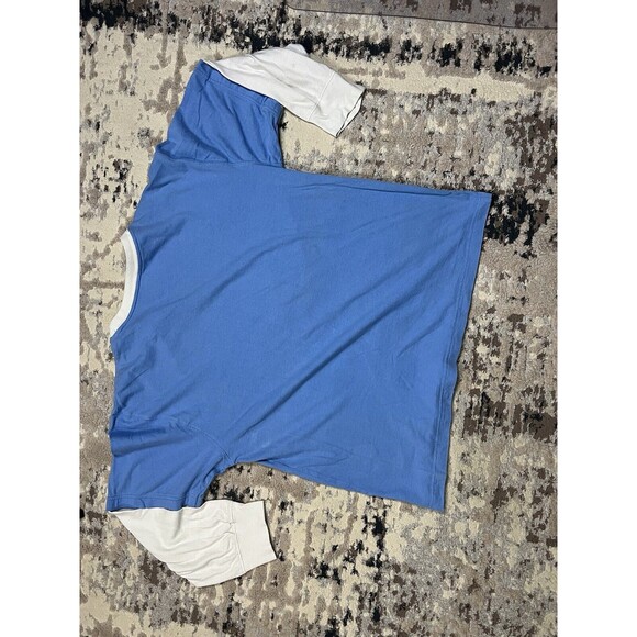 VINTAGE NIKE AIR JORDAN YOUTH LONG SLEEVE T-SHIRT SIZE XL BLUE WHITE SLEEVES - Picture 8 of 11